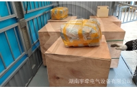 海外客户矿用湘潭电机车配件顺利出口发货